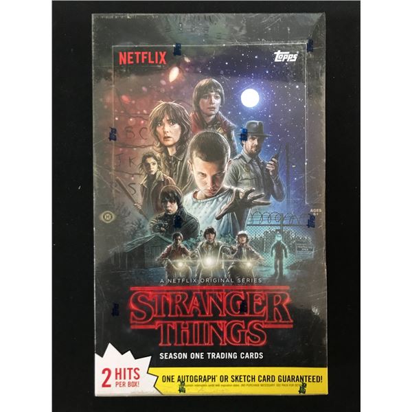 TOPPS NETFLIX STRANGER THINGS SEASON ONE SEALED TRADING CARDS BOX