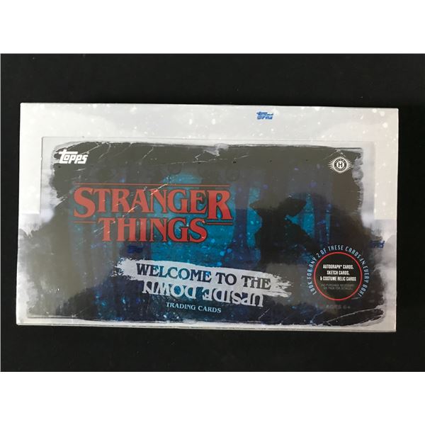 TOPPS STRANGER THINGS WELCOME TO THE UPSIDE DOWN SEALED TRADING CARDS BOX