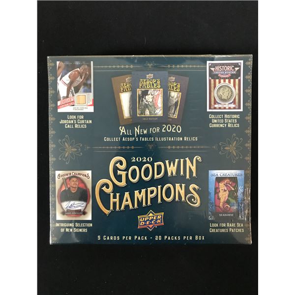 2020 UPPER DECK GOODWIN CHAMPIONS SEALED TRADING CARDS BOX