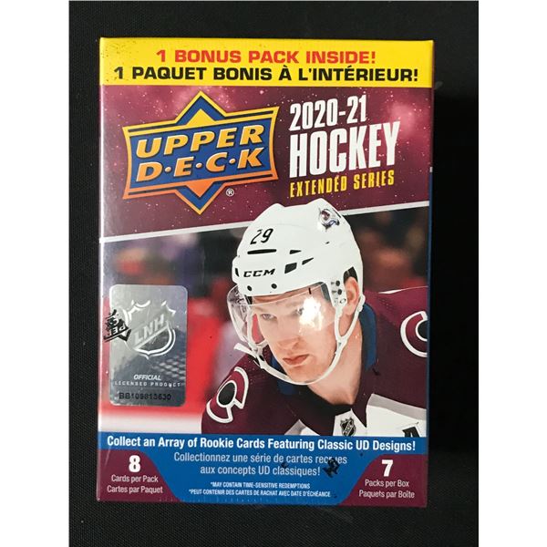 2020-21 UPPER DECK HOCKEY EXTENDED SERIES SEALED TRADING CARDS BOX