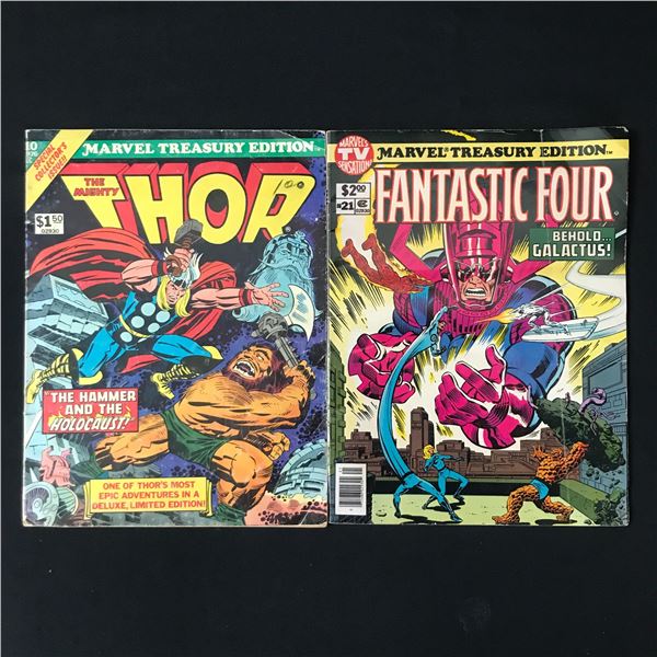 LOT OF 2 MARVEL TREASURY EDITION COMICS - MARVEL COMICS