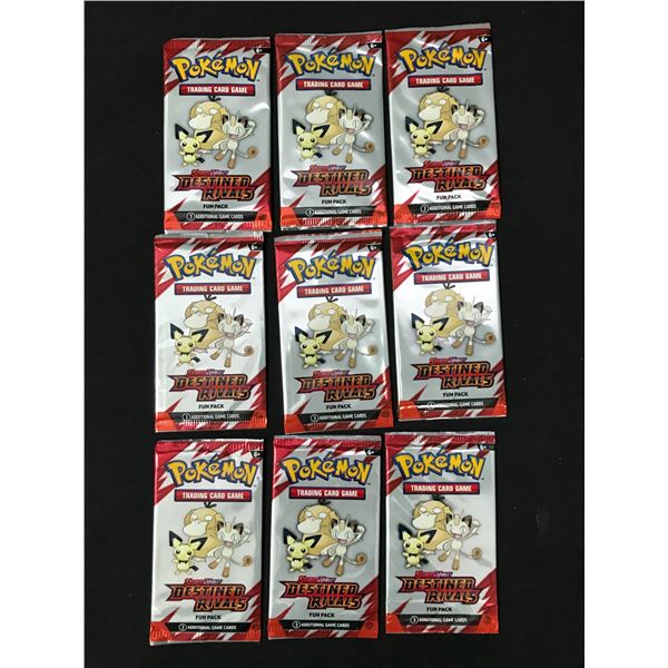 9 POKEMON TCG DESTINED RIVALS SEALED FUN PACKS