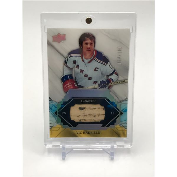 2019-20 UPPER DECK ENGRAINED HOCKEY VIC HADFIELD GAME USED TRADING CARD