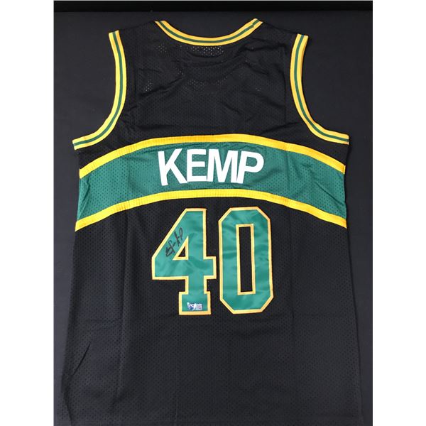 SHAWN KEMP SIGNED SEATTLE SUPERSONICS CUSTOM JERSEY - ACE COA