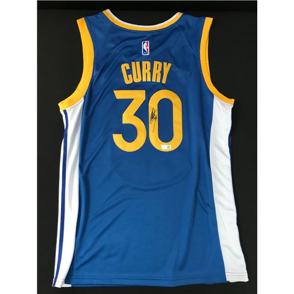 STEPHEN CURRY SIGNED GOLDEN STATE WARRIORS CUSTOM JERSEY - ACE COA