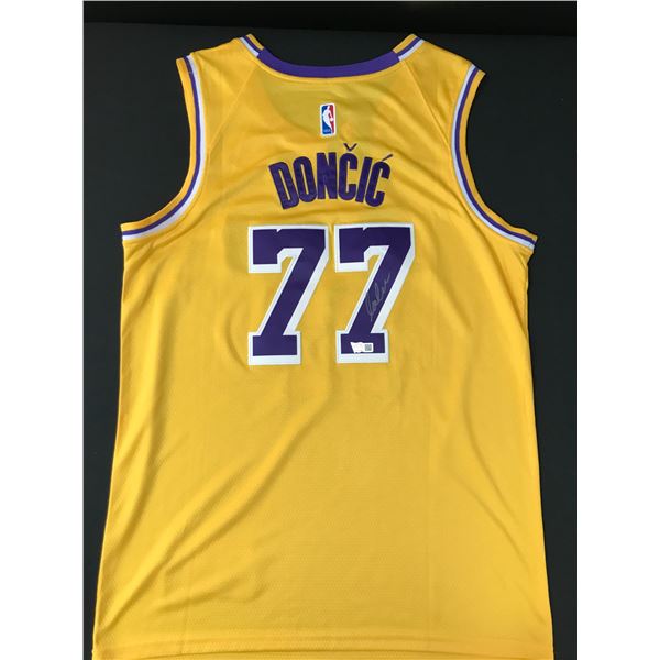 LUKA DONIC SIGNED LOS ANGELES LAKERS CUSTOM JERSEY - ACE COA