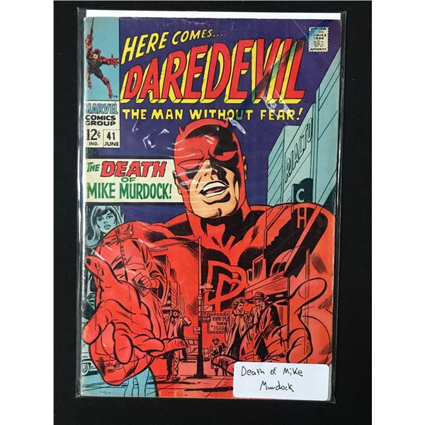 DAREDEVIL #41 DEATH OF MIKE MURDOCK - MARVEL COMICS