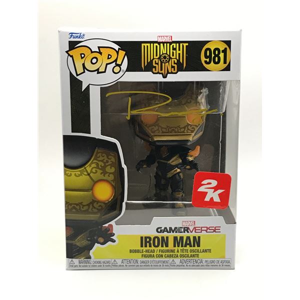 ROBERT DOWNEY JR SIGNED IRON MAN FUNKO POP - KB COA