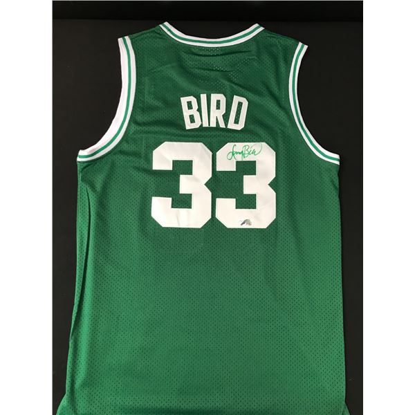 LARRY BIRD SIGNED BOSTON CELTICS CUSTOM JERSEY - ACE COA