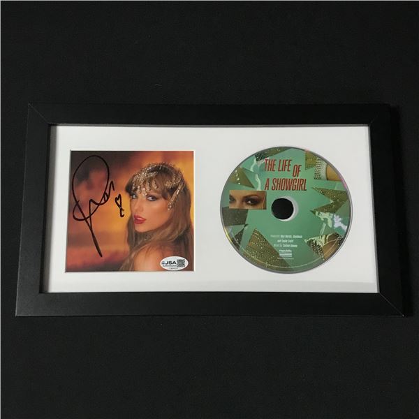 TAYLOR SWIFT SIGNED AND FRAMED CD SLEEVE PRESENTATION PIECE - JSA COA