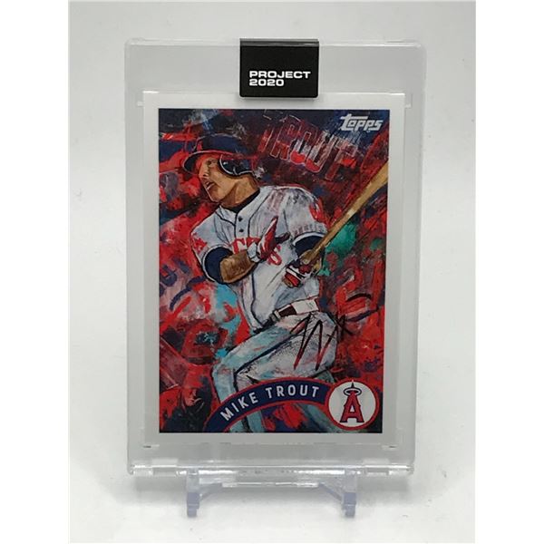 2020 TOPPS PROJECT 2020 MIKE TROUT BASEBALL TRADING CARD