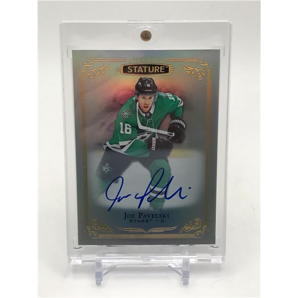 2019-20 UPPER DECK STATURE HOCKEY JOE PAVELSKI SIGNED TRADING CARD