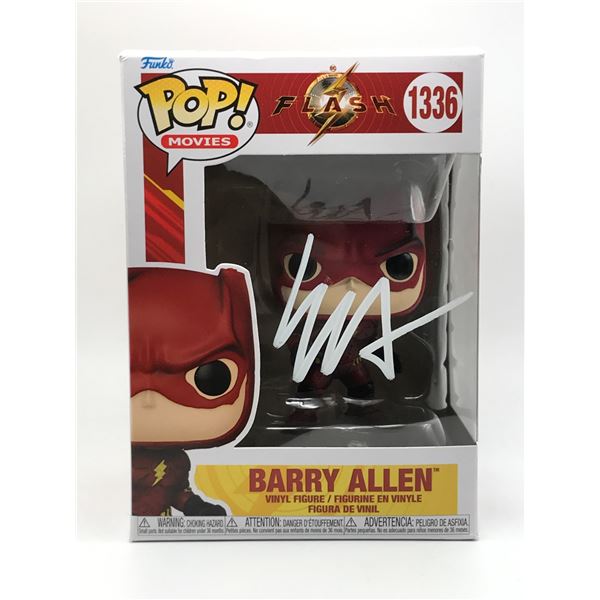 EZRA MILLER SIGNED BARRY ALLEN FUNKO POP (KB COA)