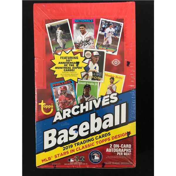 2019 TOPPS BASEBALL ARCHIVES SEALED HOBBY BOX