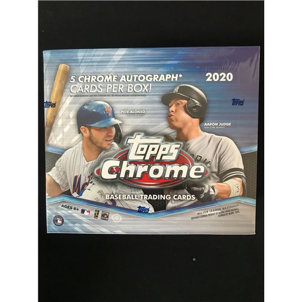 2020 TOPPS CHROME SEALED TRADING CARDS BOX
