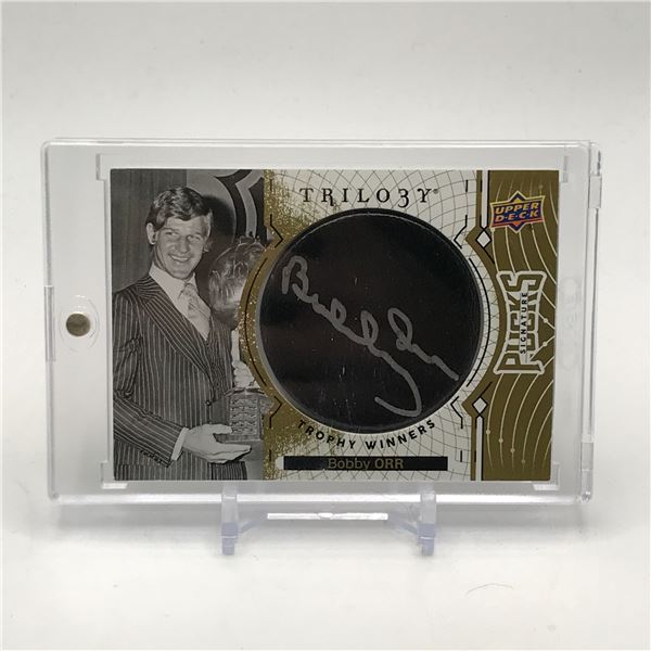 2019-20 UPPER DECK TRILOGY HOCKEY SIGNED BOBBY ORR TRADING CARD