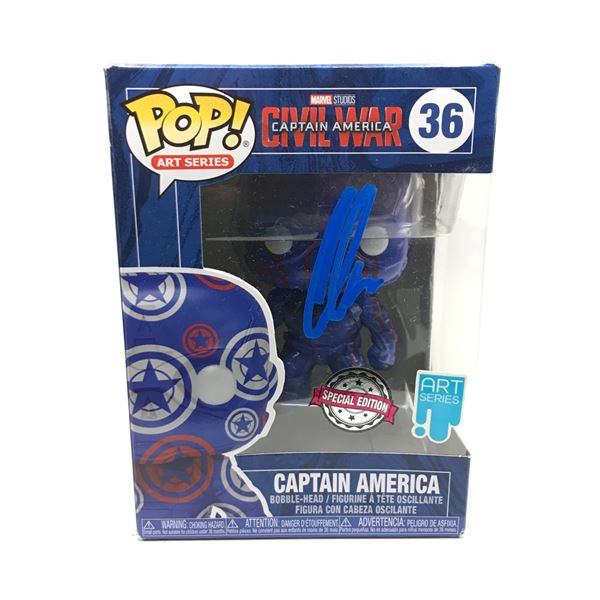CHRIS EVANS SIGNED CAPTAIN AMERICA FUNKO POP - KB COA