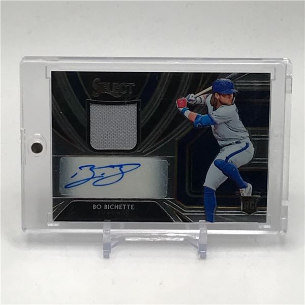 2020 PANINI SELECT BASEBALL BO BICHETTE SIGNED PATCH ROOKIE TRADING CARD 032/209