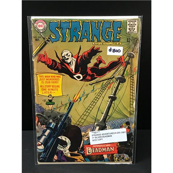 STRANGE ADVENTURES #205 (1967) 1ST SILVER DEADMAN - DC COMICS