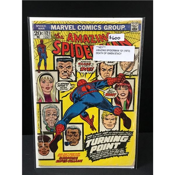THE AMAZING SPIDERMAN #121 (1973) DEATH OF GWEN STACEY - MARVEL COMICS