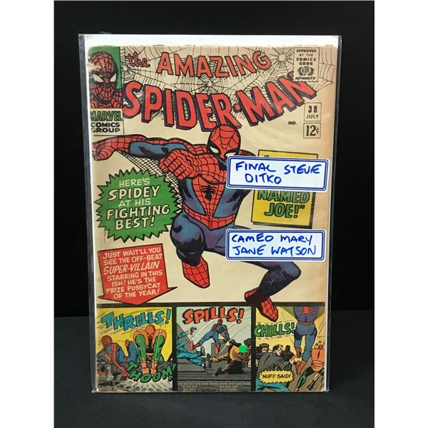 THE AMAZING SPIDERMAN #38 FINAL STEVE DITKO - MARVEL COMICS