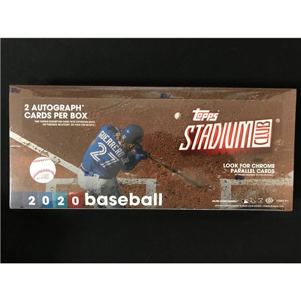 2020 TOPPS STADIUM CLUB BASEBALL SEALED TRADING CARDS BOX