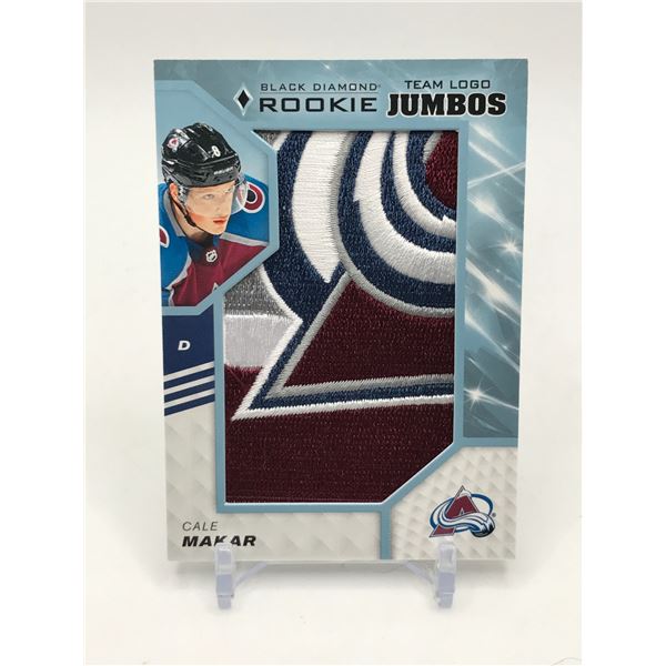 2019-20 UPPER DECK BLACK DIAMOND HOCKEY CALE MAKAR TEAM LOGO JUMBO ROOKIES PATCH CARD
