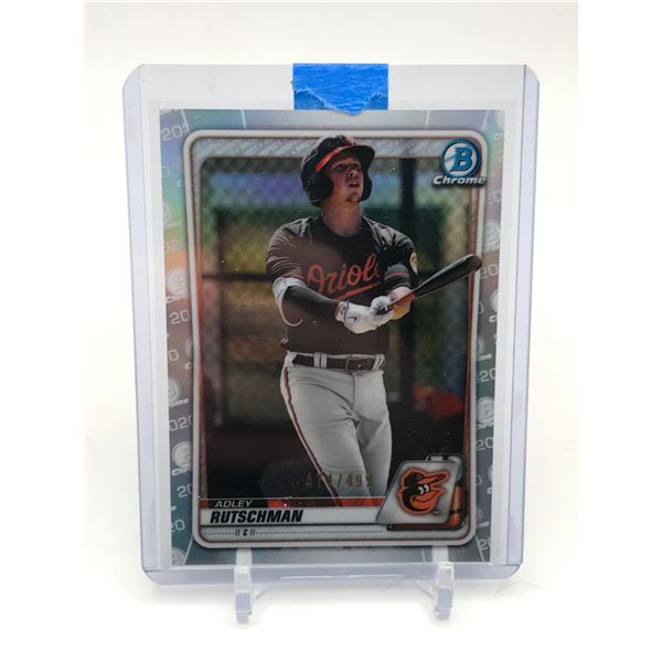 2020 TOPPS CHROME ADLEY RUTSCHMAN TRADING CARD 474/499