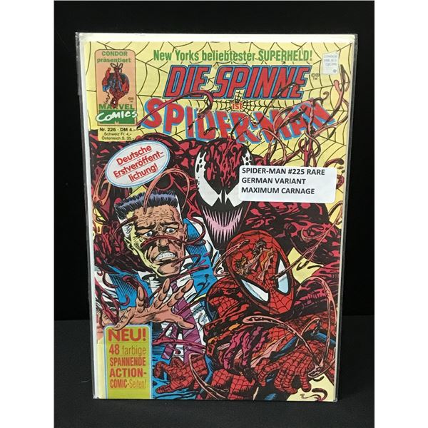 SPIDERMAN #225 RARE GERMAN VARIANT MAXIMUM CARNAGE - MARVEL COMICS