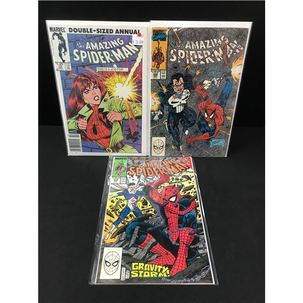 LOT OF 3 AMAZING SPIDERMAN COMICS - MARVEL COMICS