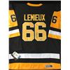 Image 1 : MARIO LEMIEUX SIGNED PITTSBURGH PENGUINS CUSTOM JERSSEY - ACE COA