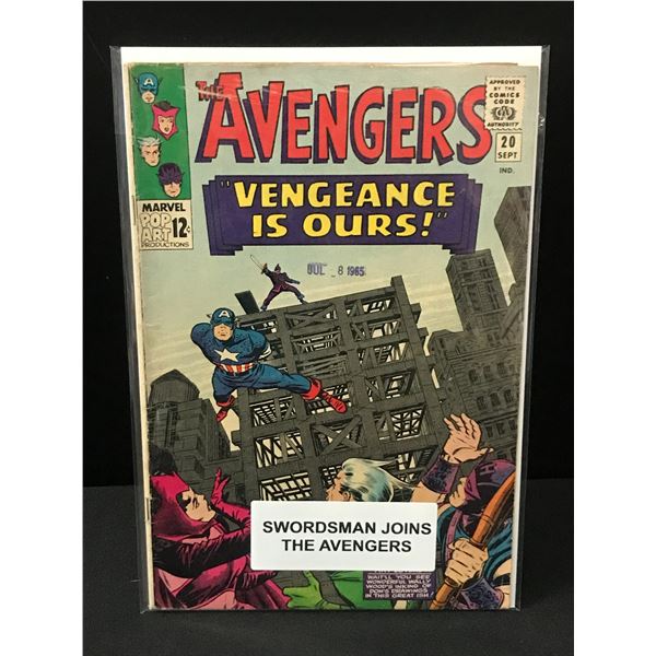 THE AVENGERS #20 THE SWORDSMEN JOINS THE AVENGERS - MARVEL COMICS
