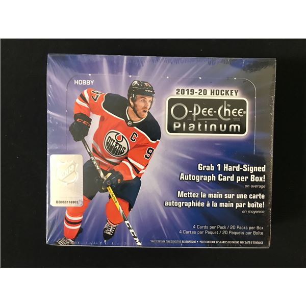 2019-20 UPPER DECK OPC PLATINUM SEALED HOBBY BOX