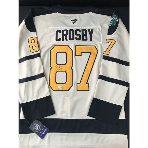 SIDNEY CROSBY SIGNED PITSBURGH PENGUINS WINTER CLASSIC CUSTOM JERSEY - ACE COA