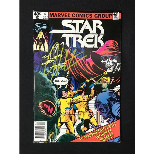 MARVEL COMICS STAR TREK NO.4 SIGNED BY WILLIAM SHATNER WWOC COA