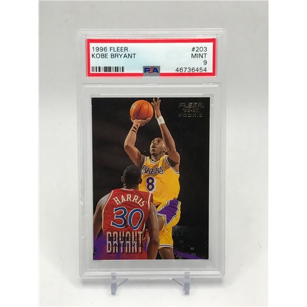 1996 FLEER KOBE BRYANT ROOKIE CARD - PSA GRADE 9