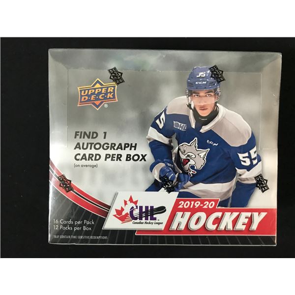 2019-20 UPPER DECK CHL HOCKEY SEALED TRADING CARDS BOX