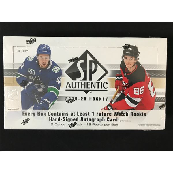 2019-20 UPPER DECK SP AUTHENTICS SEALED TRADING CARDS BOX