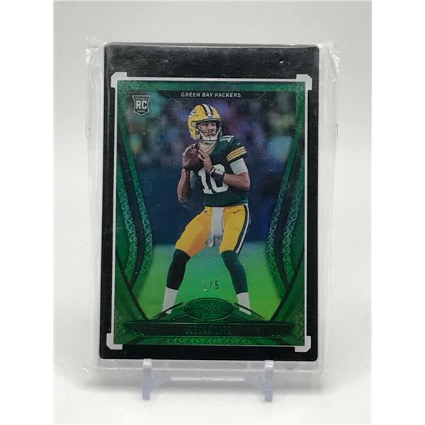 2020 PANINI CERTIFIED FOOTBALL JORDAN LOVE ROOKIE TRADING CARD 1/5