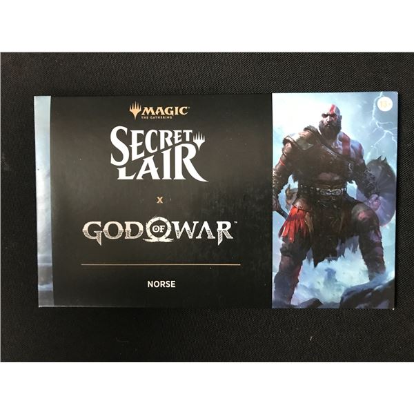 MAGIC THE GATHERING GOD OF WAR SECRET LAIR X NORSE SEALED TRADING CARD BOX