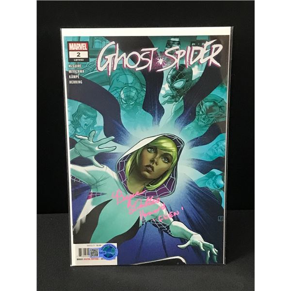 BRYCE DALLAS HOWARD SIGNED GHOST SPIDER COMIC - MARVEL COMICS  WWOC COA