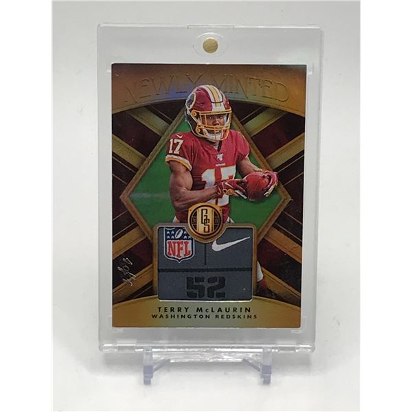 2019 PANINI GOLD STANDARD FOOTBALL TERRY MCLAURIN ROOKIE PATCH CARD 1/1