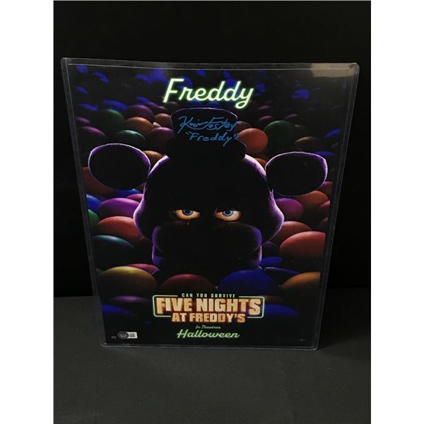 KEVIN FOSTER SIGNED FIVE NIGHTS AT FREDDY 11 X 18 - BECKETT COA