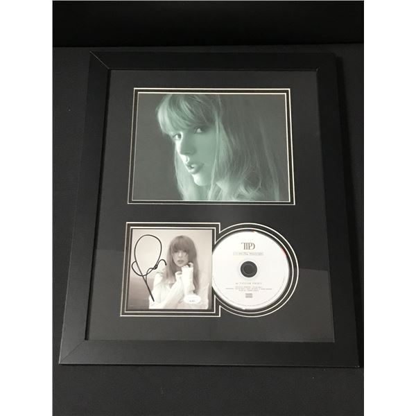 TAYLOR SWIFT SIGNED AND FRAMED CD SLEEVE PRESENTATION PIECE - JSA COA
