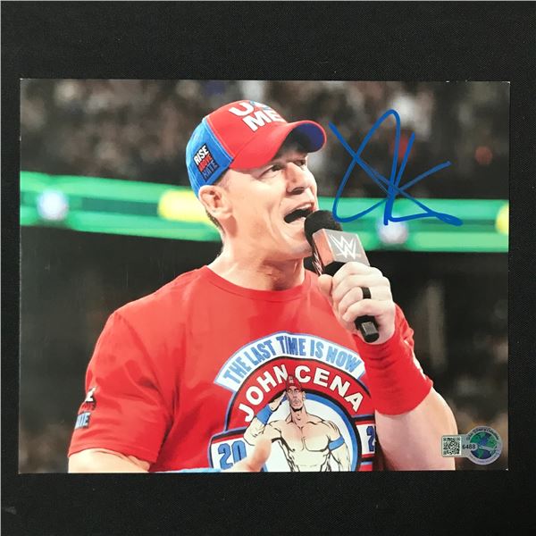 JOHN CENA SIGNED 8X10 - WWOC COA