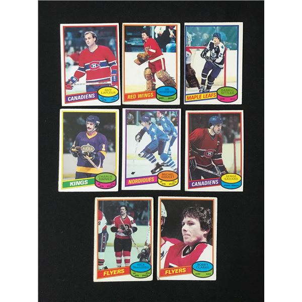 LOT OF 8 1979-80 OPC STAR CARDS LOT