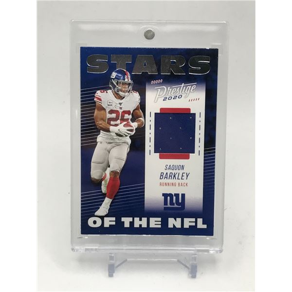 2020 PANINI PRESTIGE FOOTBALL SAQUON BARKLEY PATCH TRADING CARD