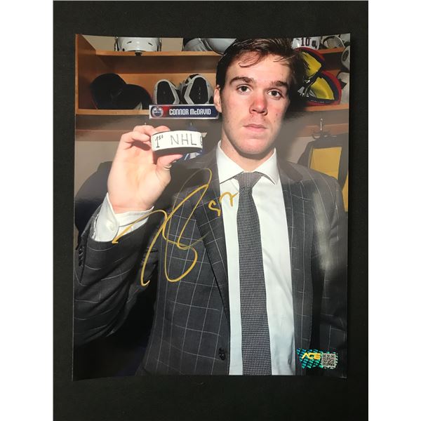 CONNOR MCDAVID SIGNED 8 X 10 PICTURE - ACE COA