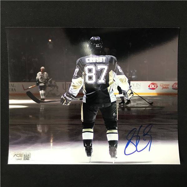 SIDNEY CROSBY SIGNED 8X10 - ACE COA