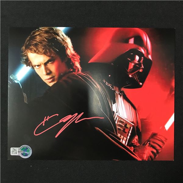 HAYDEN CHRISTENSEN SIGNED DARTH VADER 8X10 - WWOC COA